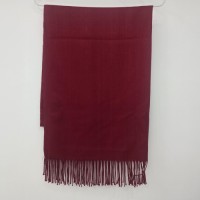 100% Pure Red wool scarf 70~180